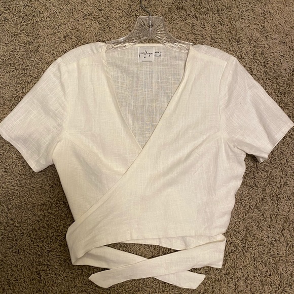 Princess Polly Tops - Princess Polly Wrap Crop Top